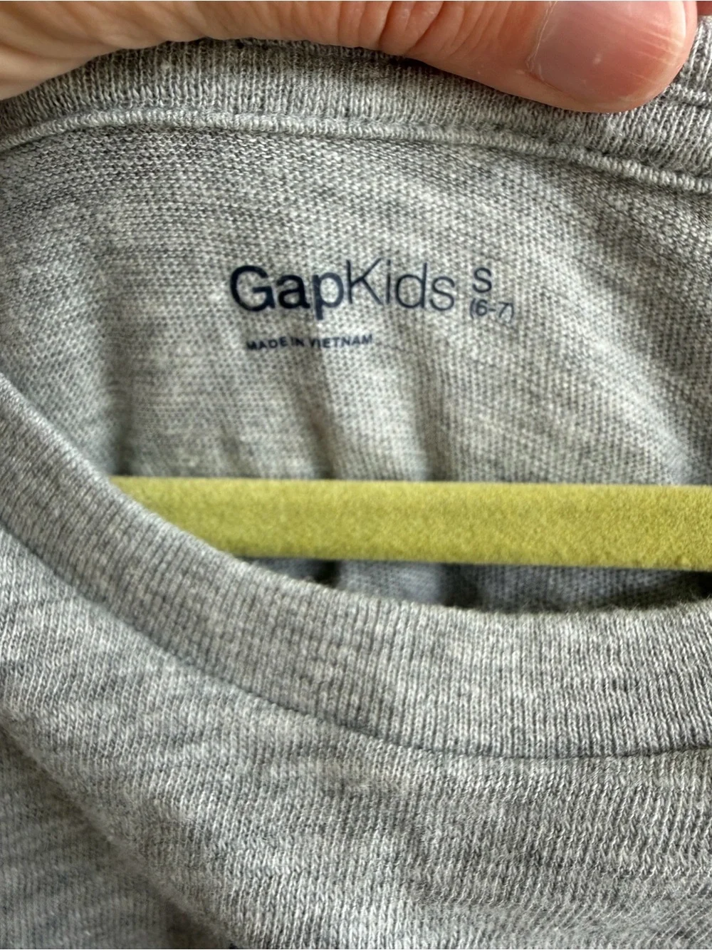 GAP Grey Tee with Egg, Hat, Mustache & Green Bow Tie Graphic